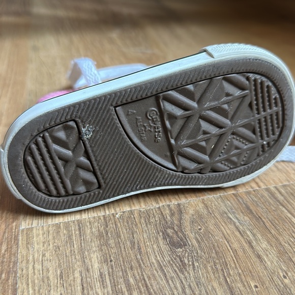 Pink baby converse sz4 - Picture 3 of 4